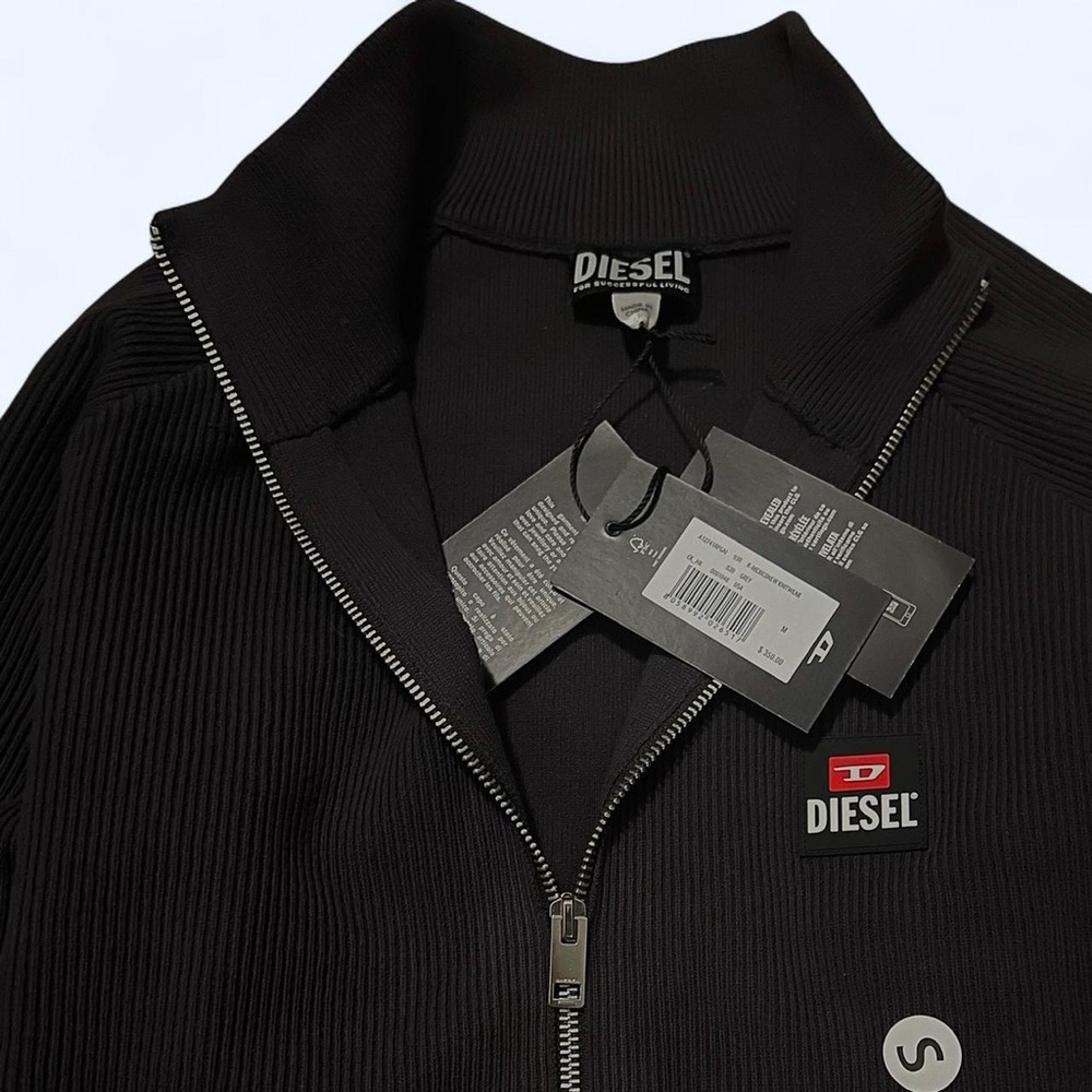 Diesel Ribbed Zip-Up Sweater - Picture 3 of 5